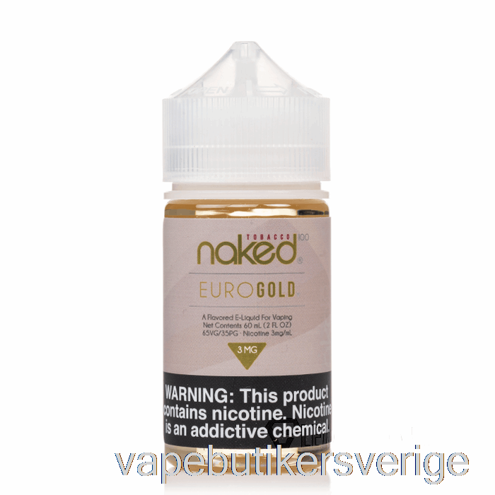 Vape Sverige Euro Guld - Naken 100 Tobak - 60ml 6mg